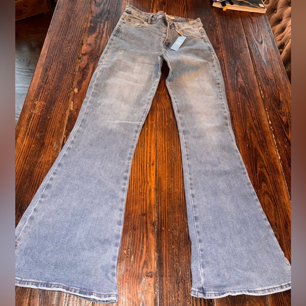 Tractr 2/26 Light Blue Flare Jeans